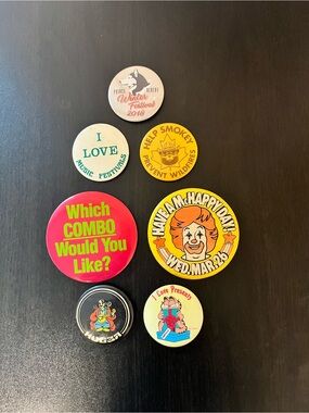 Vintage Button Pin Lot
